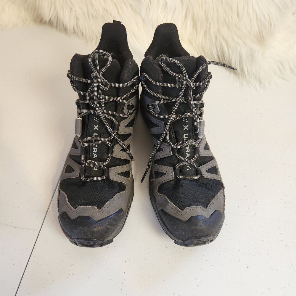 SALOMON X-Ultra 4 Men's Size 10.5 Gore-Tex Hiking Boots Shoes Gray Waterproof - Picture 9 of 10